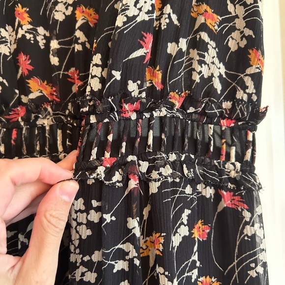 Joie Huntlie Floral Silk Midi Dress - Picture 3 of 8